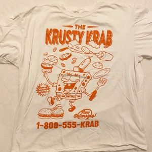Spongebob Krusty Krab Shirt (fits women Medium)